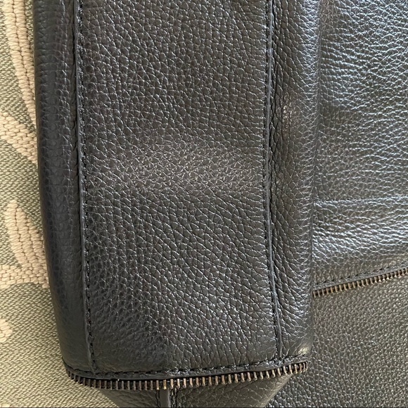 NWOT Botkier Soho Black/Gunmetal SOFT Pebbled Leather Tote - Picture 11 of 14